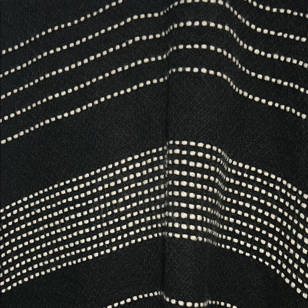 BDG Black and White Studded Poncho Cape - Picture 4 of 5